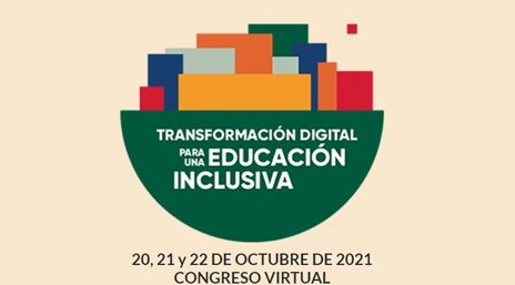 Cartel del congreso virtual de Transformación Digital para una educación inclusiva