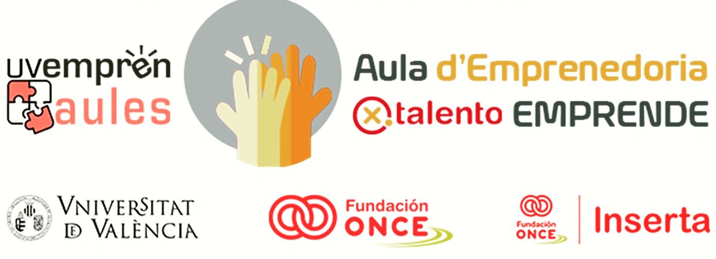 Cartel del programa de la Universidad de Valencia para emprendedores con discapacidad