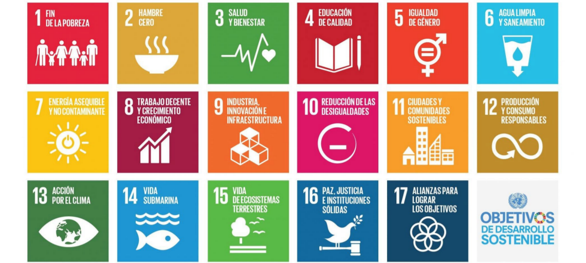 Imagen gráfica de los 17 Objetivos de Desarrollo Sostenible (ODS)